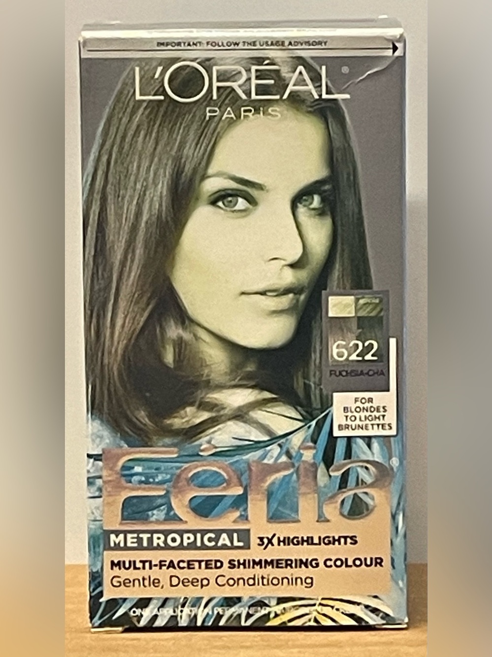 L'Oreal Féria Shimmering Hair Color - #622 Fuchsia-Cha